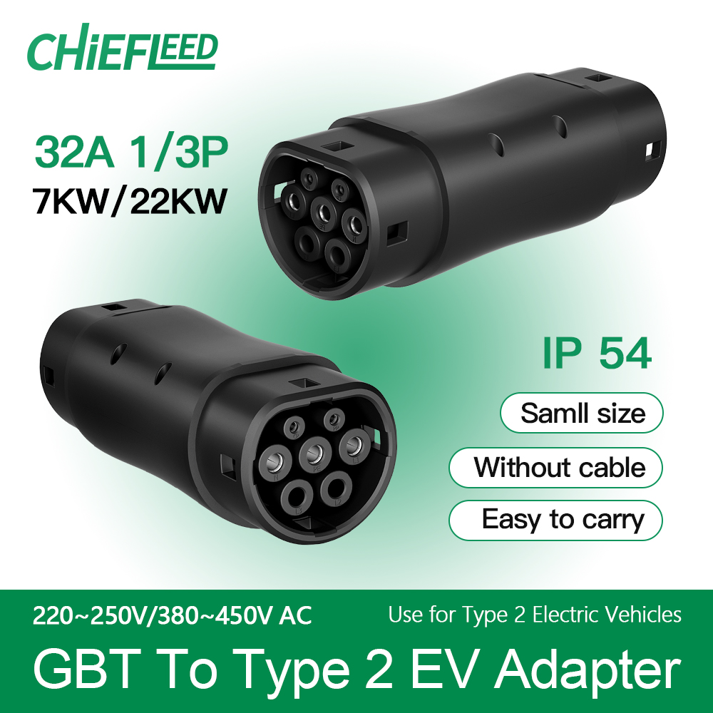 Ev Charging Socket Type 2 22Kw - Chiefleed 32A GBT To Type2 EV