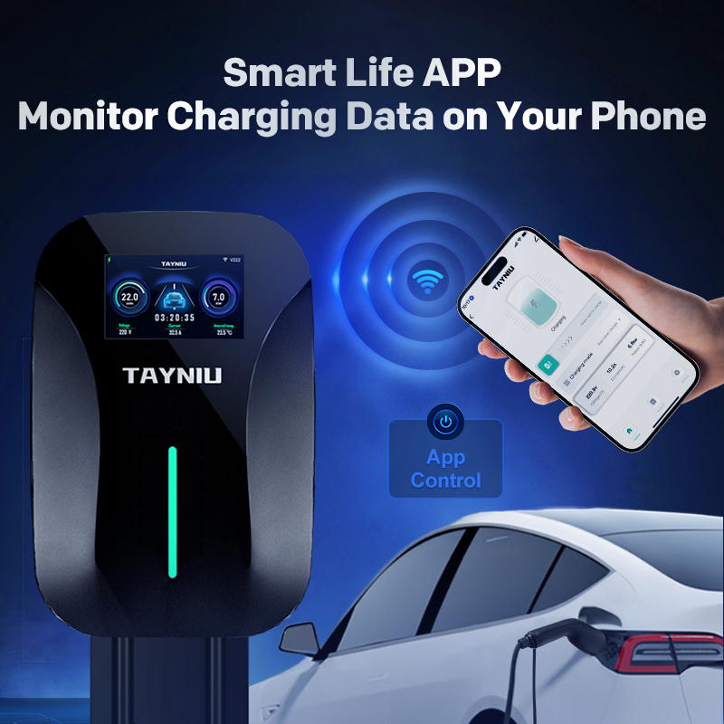 Ev Charger 7Kw Single Phase - TAYNIU 7KW EV Charger with APP