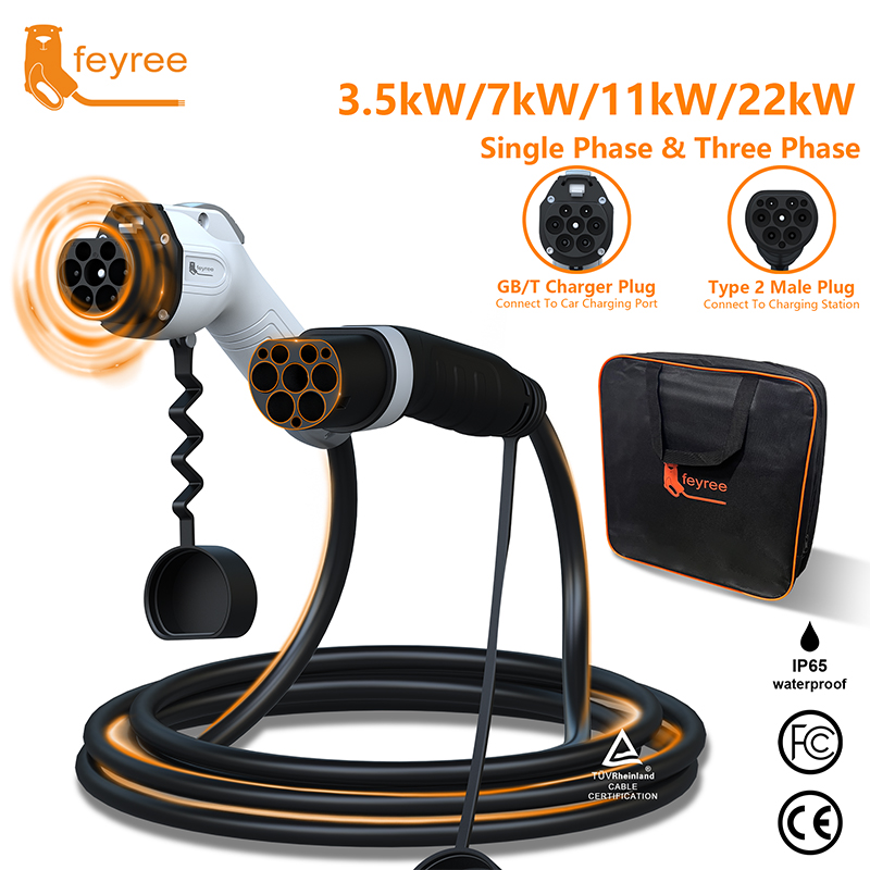 Ev Charging Socket Type 2 22Kw - Feyree EV Charging Cable Type2 Male