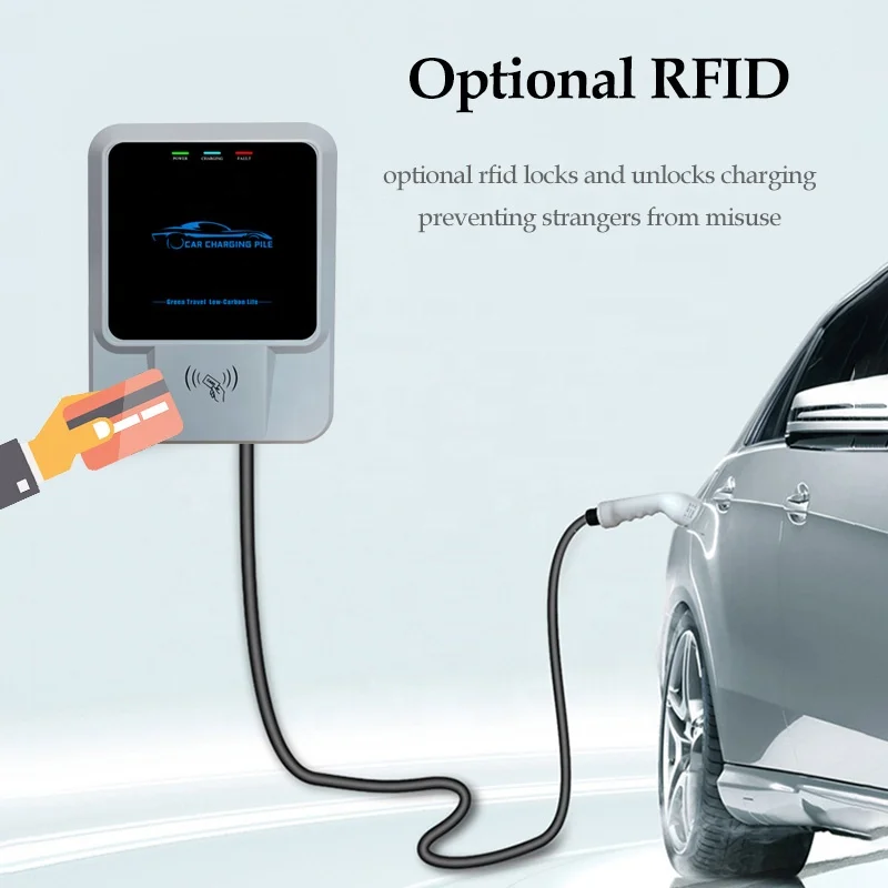 Type 2 SAE J1772 22KW 3 Phase  - огляд і ціна Ev Charger 22Kw Wallbox Type 2