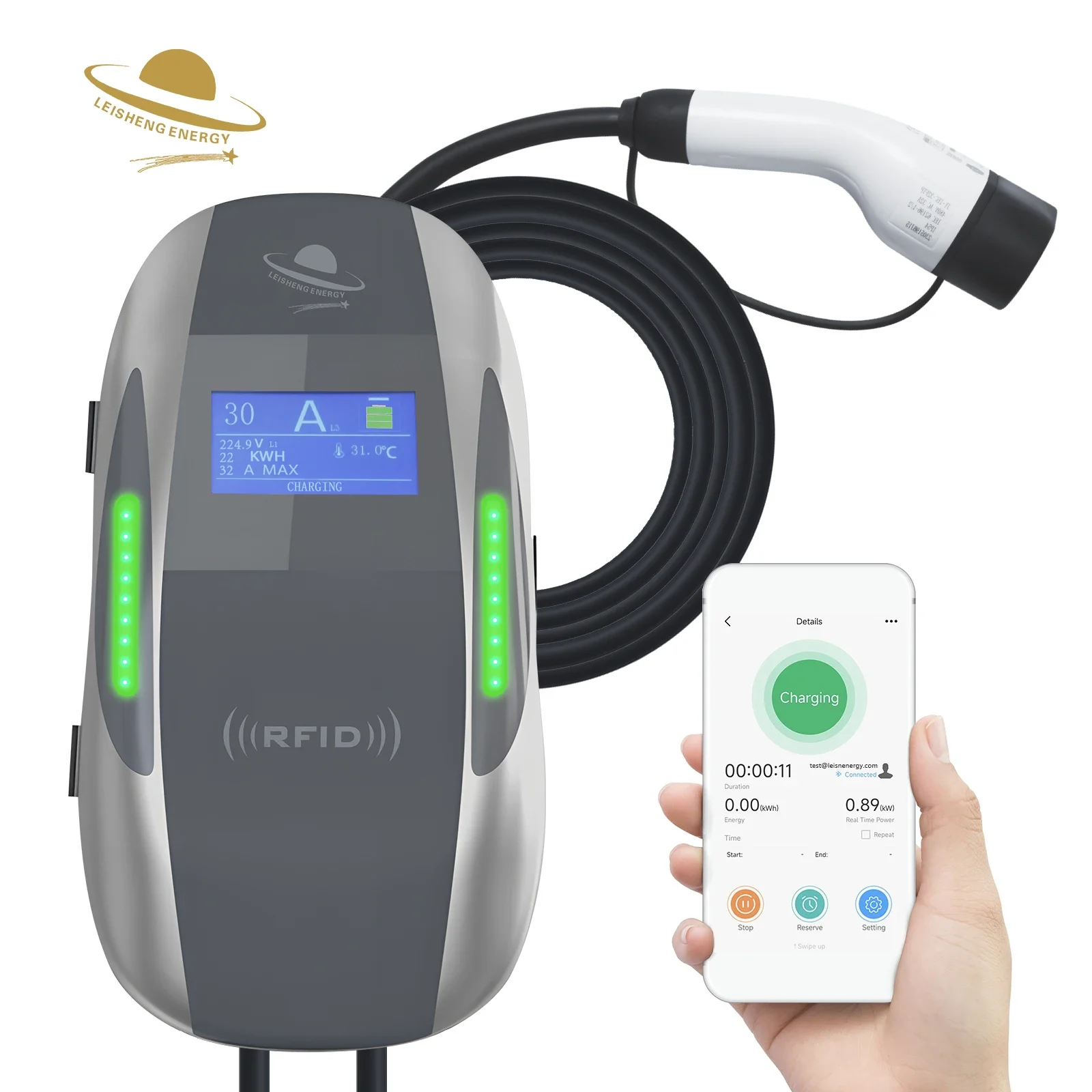Oem Evse Wallbox Type 2 7kw 11 - огляд і ціна Evse Charging Station Rfid