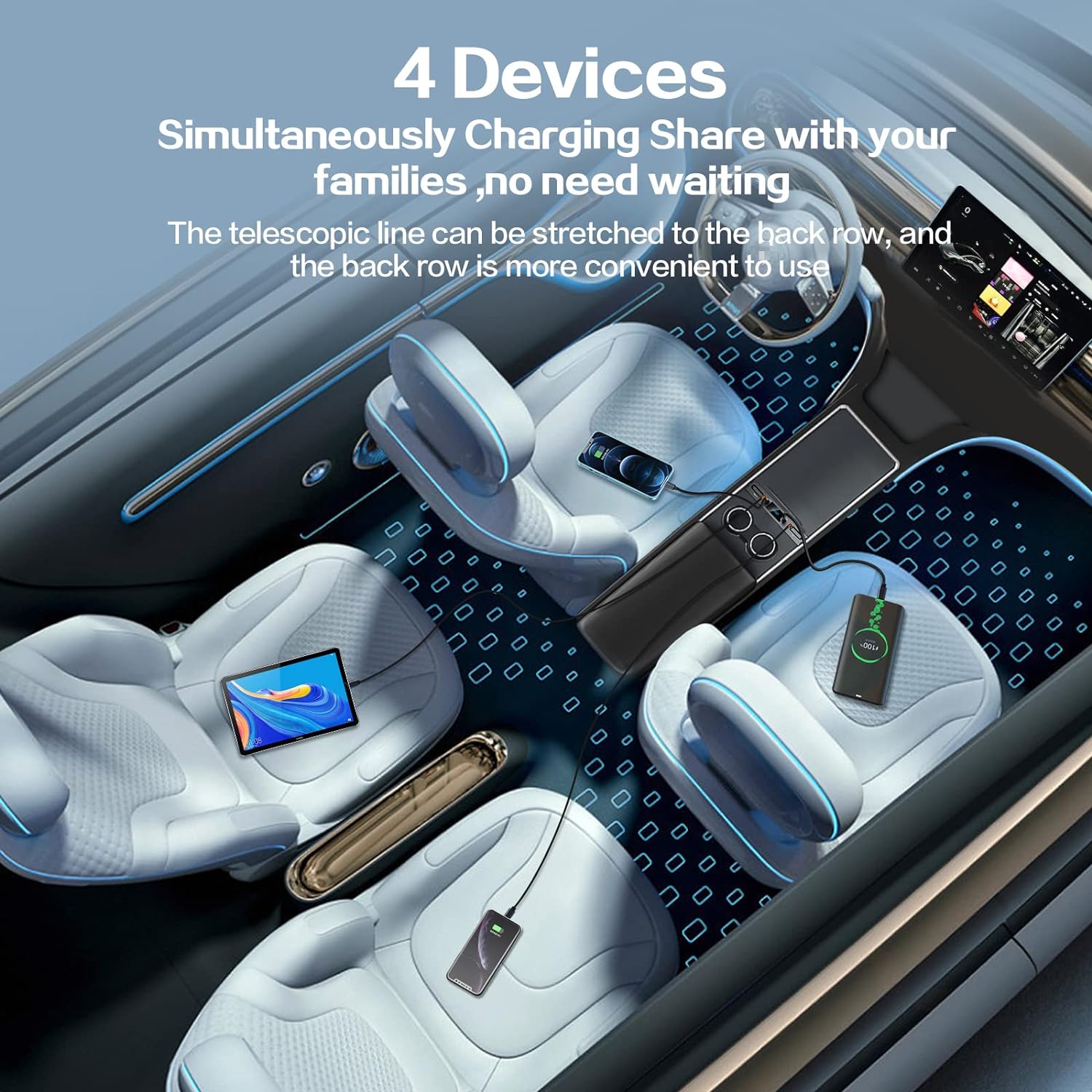 4 in 1 For Tesla Model 3 Model - огляд і ціна Ev Charger Adapter Type 2 To Type 1