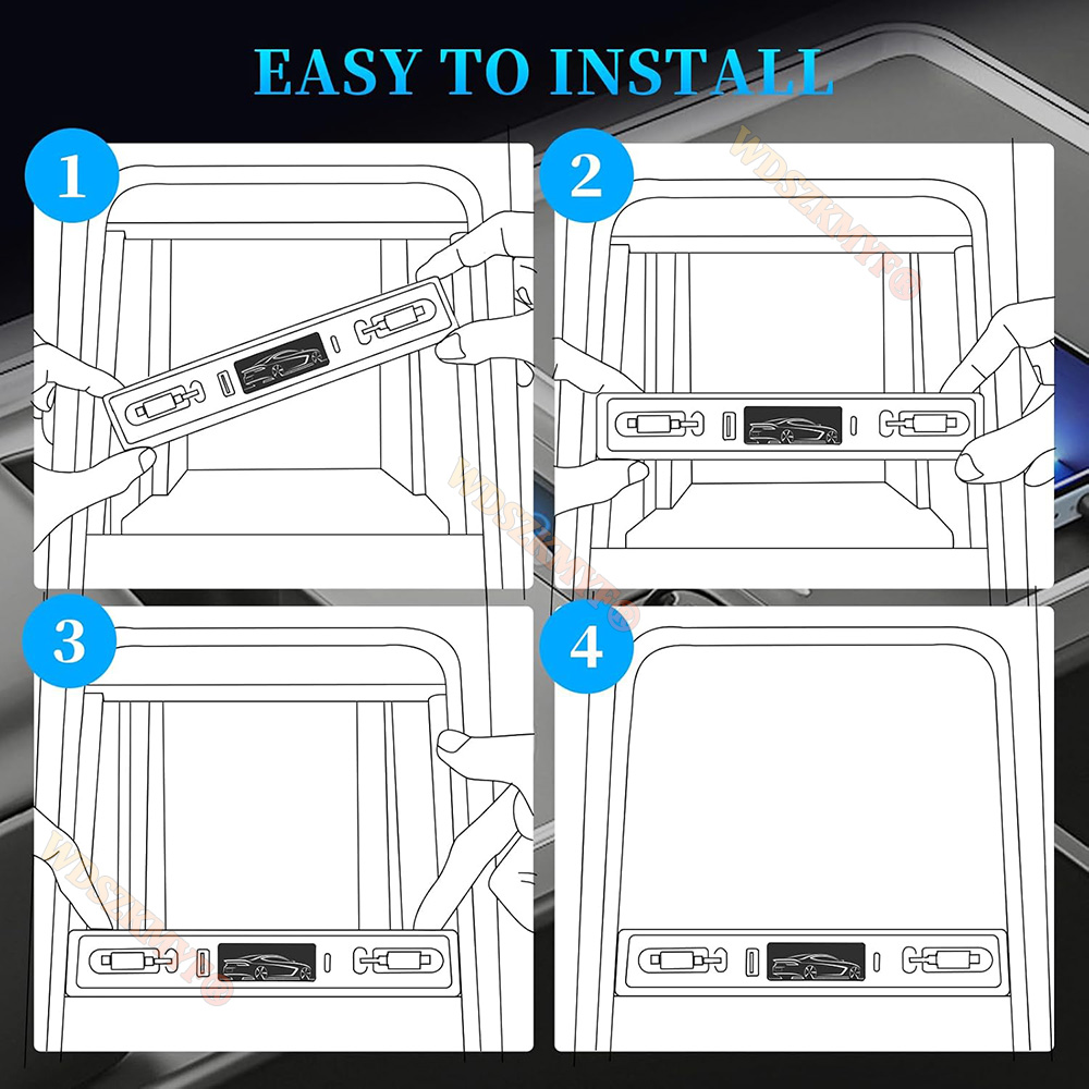 4 in 1 For Tesla Model 3 Model - огляд і ціна Ev Charger Adapter Type 2 To Type 1