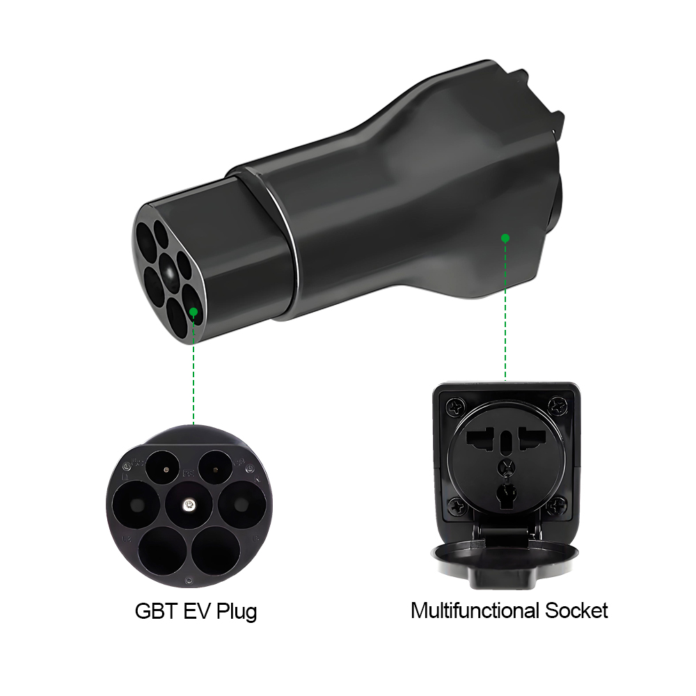 New 16A 3.6KW GBT V2L Type2 Pl - огляд і ціна Ev Charger Adapter Type 2 To Type 1