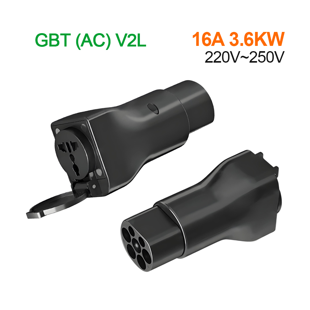 New 16A 3.6KW GBT V2L Type2 Pl - огляд і ціна Ev Charger Adapter Type 2 To Type 1