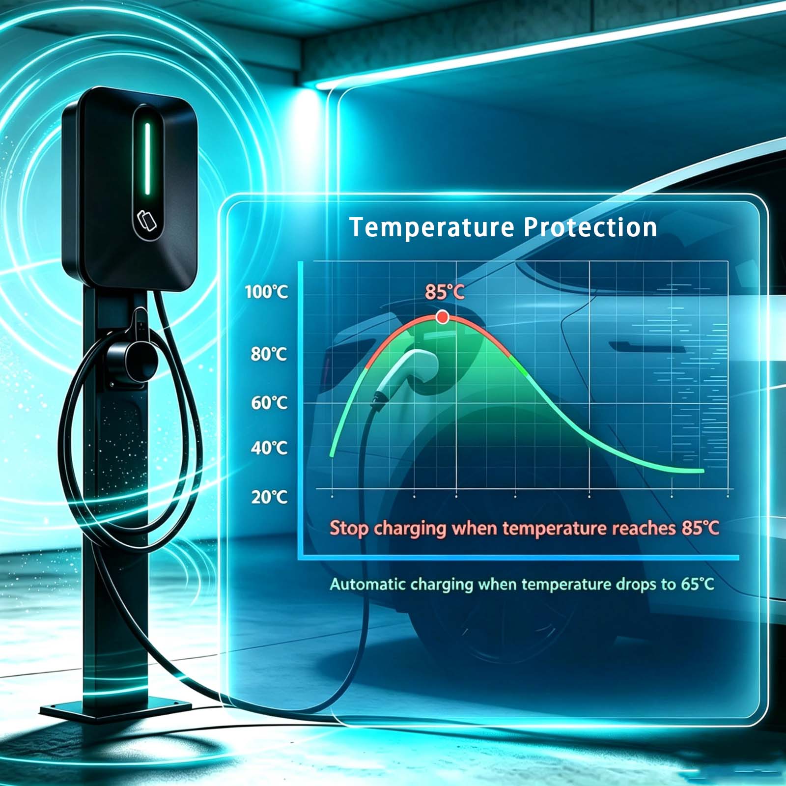 JIGU 11kW EV Charger Three-pha - огляд і ціна Ev Charger 11Kw Three Phase