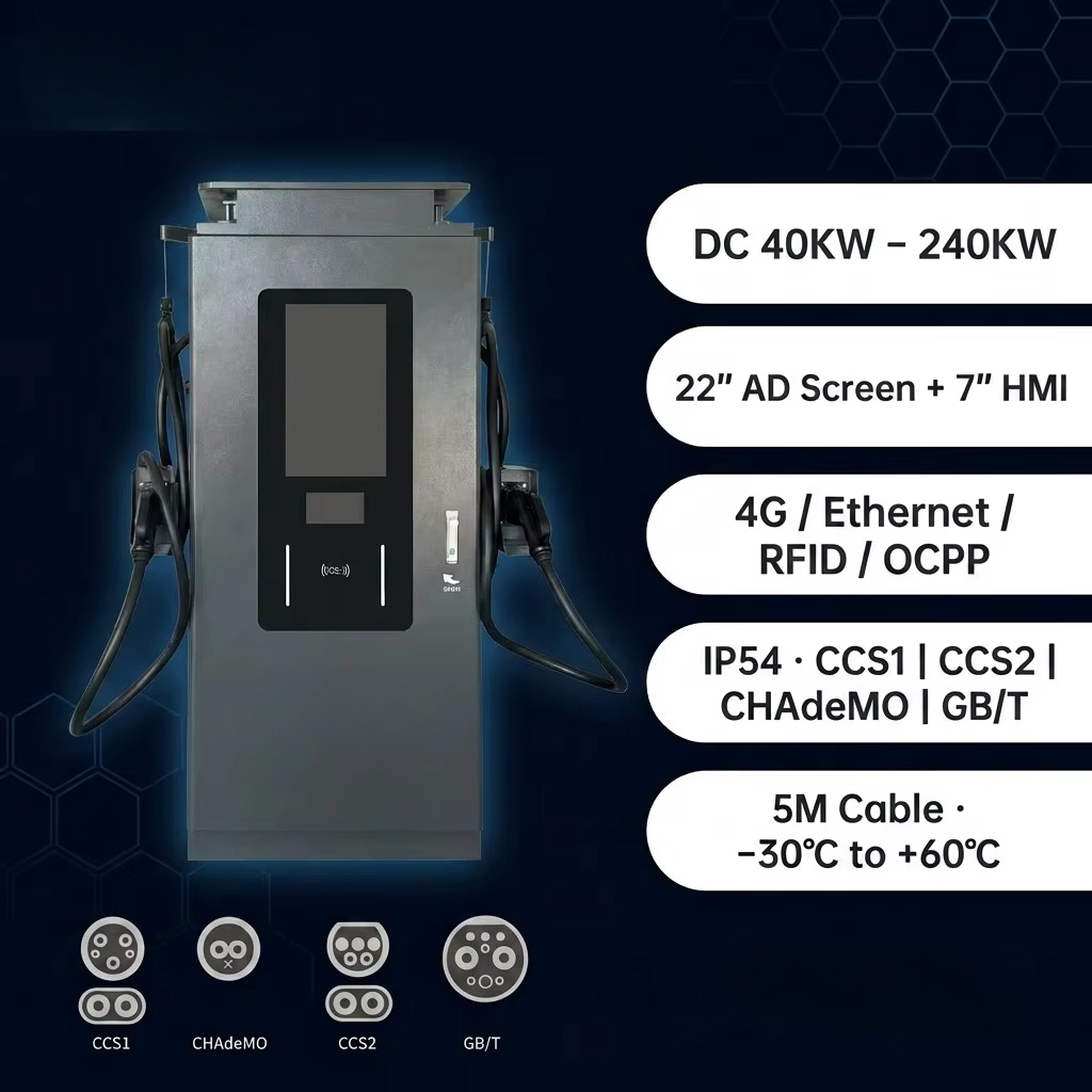 60KW 120KW 240KW OCPP DC Fast  - огляд і ціна Ev Charging Station 60Kw Dc Fast