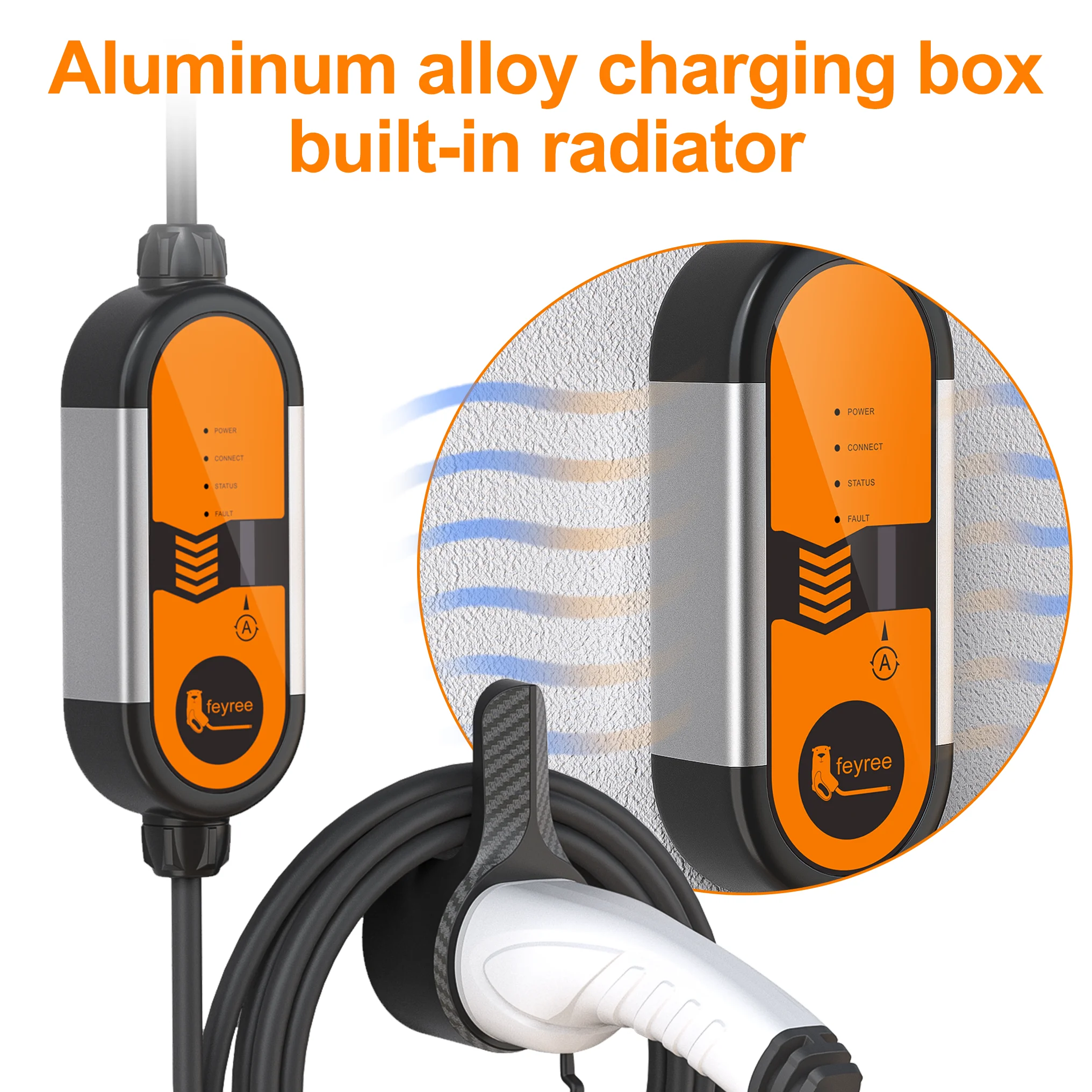 Feyree Type2 3.5KW 16A 1Phase  - огляд і ціна Portable Ev Charger 16A Adjustable