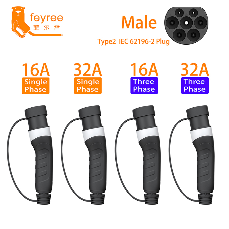 feyree Type2 Male Plug EV Char - огляд і ціна Ev Charger 11Kw Three Phase