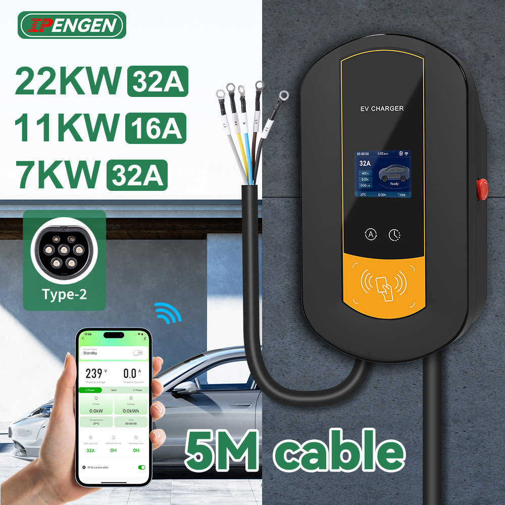 IPENGEN Type2 EV Charging Stat - огляд і ціна Ev Charger 22Kw Wallbox Type 2