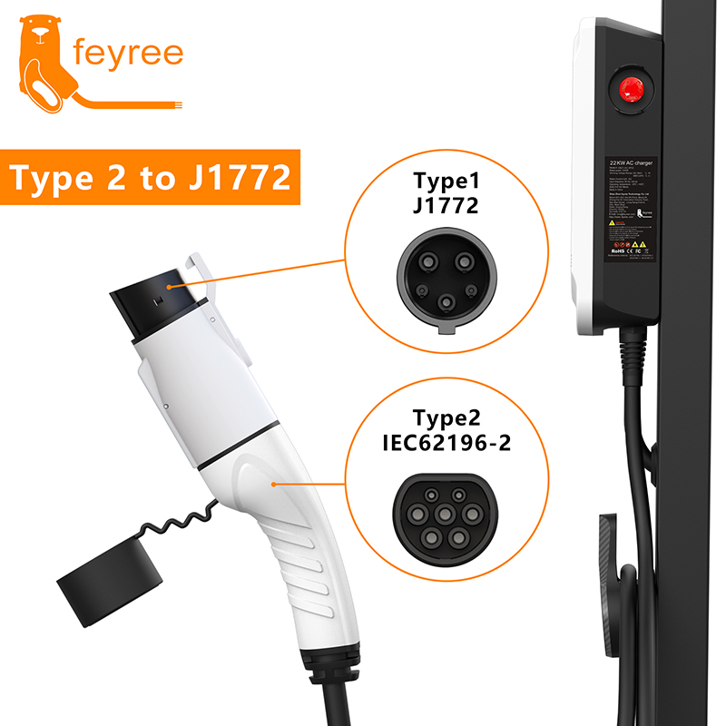 Feyree EV Charger Adapter Type - огляд і ціна Ev Charger Adapter Type 2 To Type 1