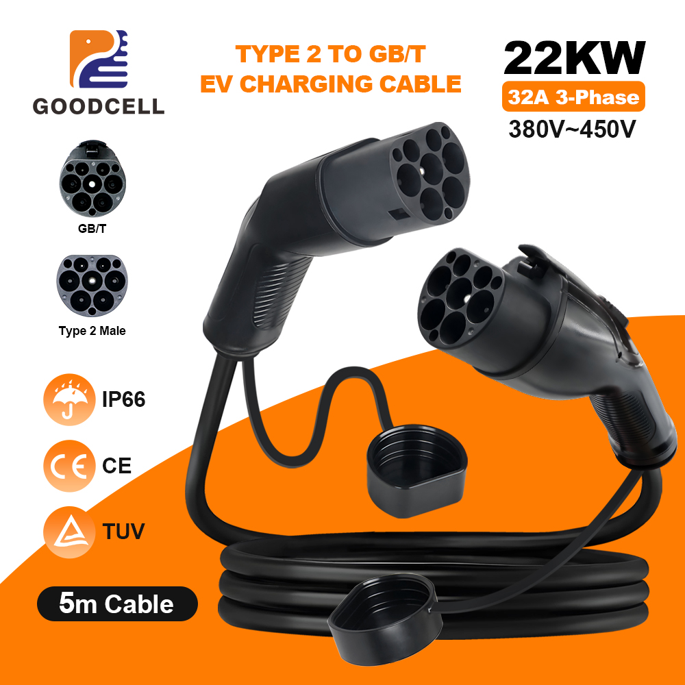 GOODCELL Type 2 to GBT 16/32A  - огляд і ціна Ev Charging Socket Type 2 22Kw