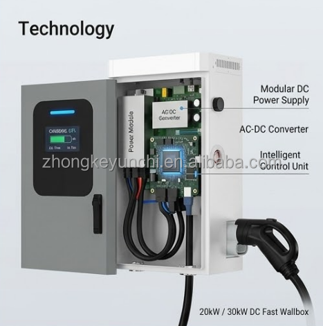 Wall Mounted CCS2 DC Charging  - огляд і ціна Dc Fast Charger Module 30Kw