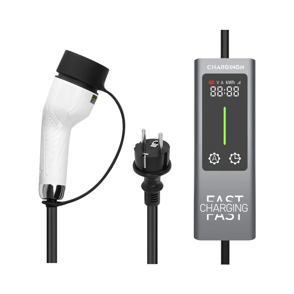 Type2 3.5KW 16A Portable EV Ch - огляд і ціна Portable Ev Charger 16A Adjustable