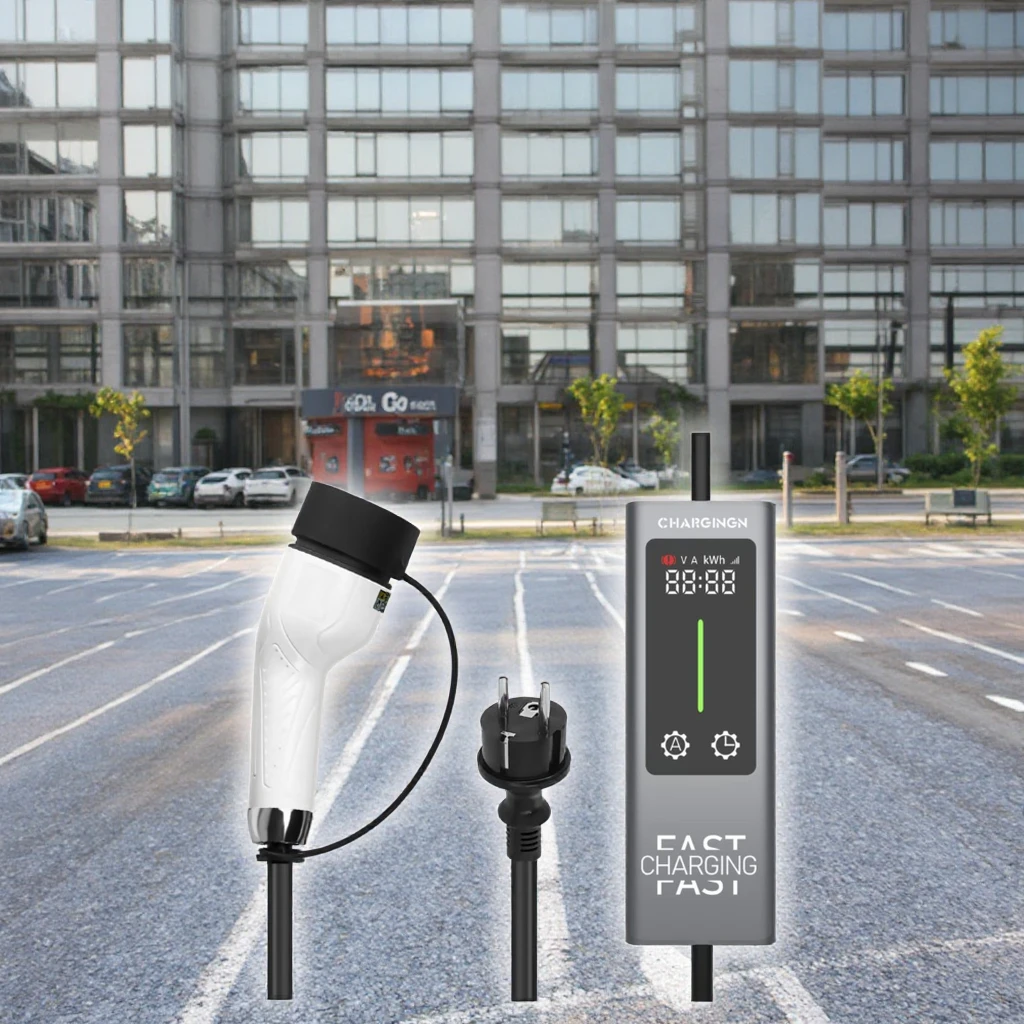 Type2 3.5KW 16A Portable EV Ch - огляд і ціна Portable Ev Charger 16A Adjustable