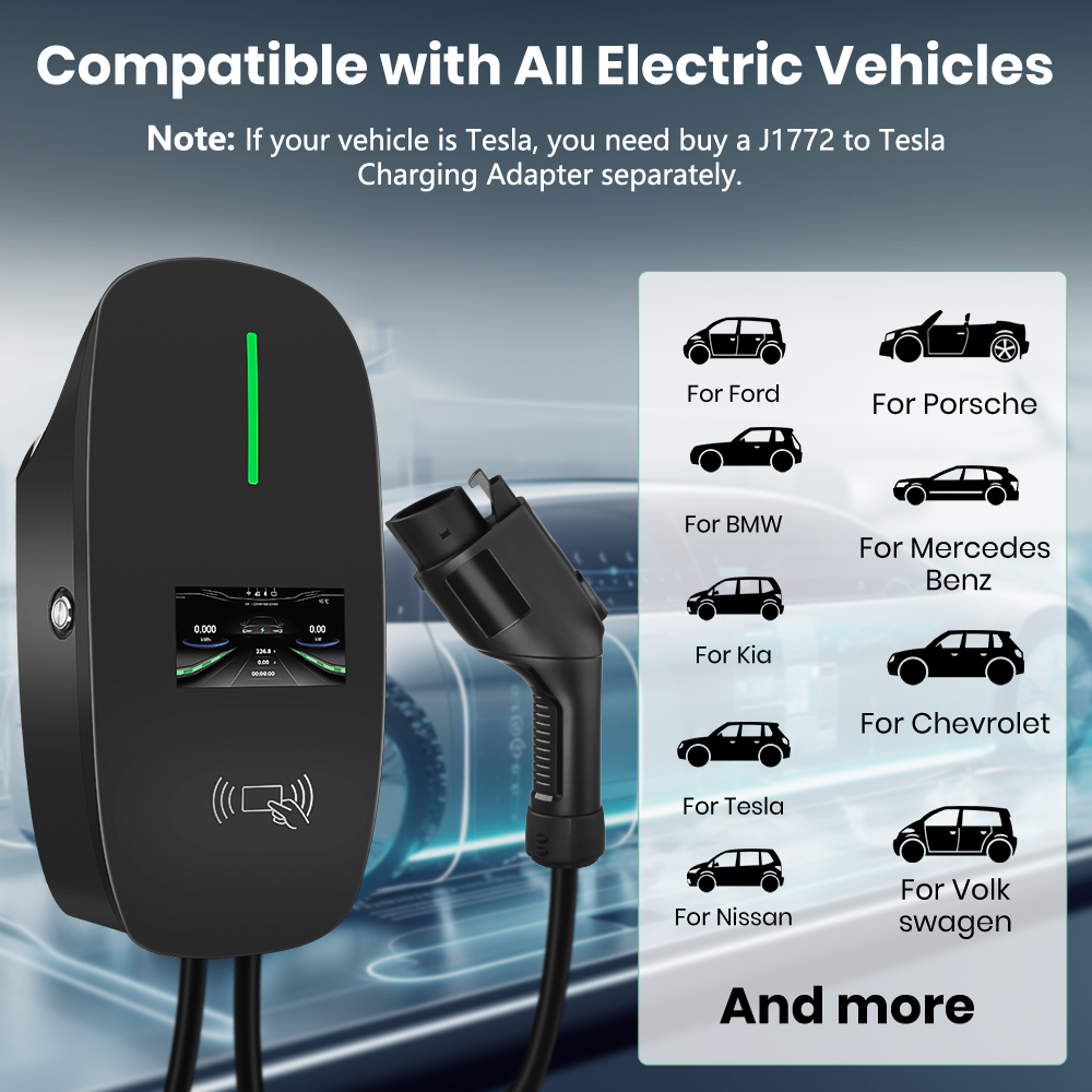 Junsun Level 2 EV Charger 48A  - огляд і ціна Evse Charging Station Rfid