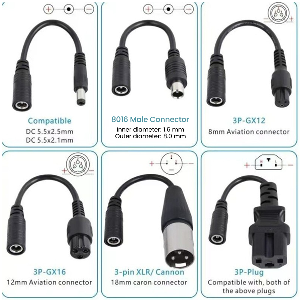 DC Power Adapter Cable to 6-pi - огляд і ціна Ev Charger Load Balancing