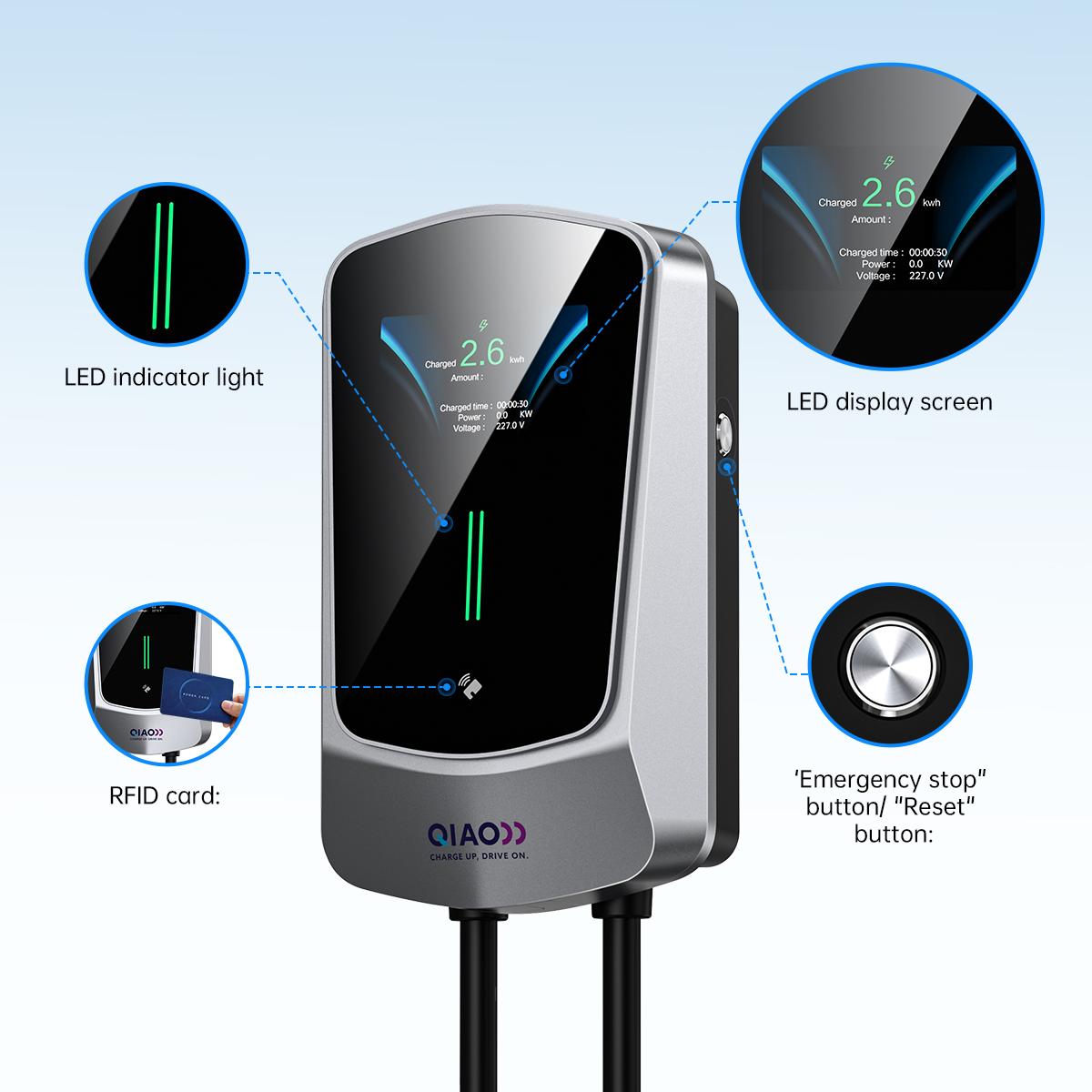 32A EV Charging Station 22KW 3 - огляд і ціна Ev Charger 11Kw Three Phase