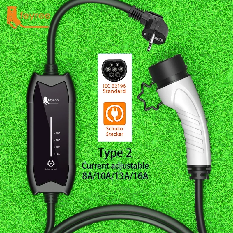 Feyree EV Portable Charger Typ - огляд і ціна Portable Ev Charger 16A Adjustable