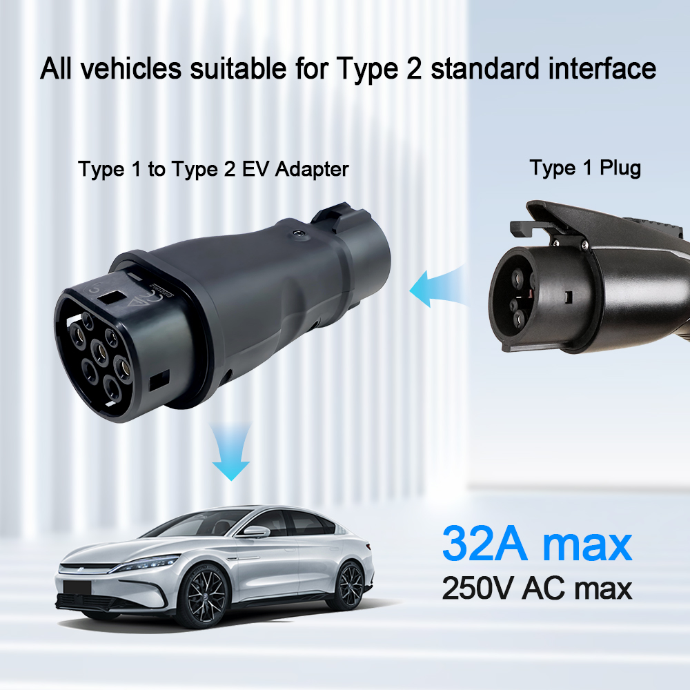 Kolanky Type1 to Type2 EV Char - огляд і ціна Ev Charger Adapter Type 2 To Type 1