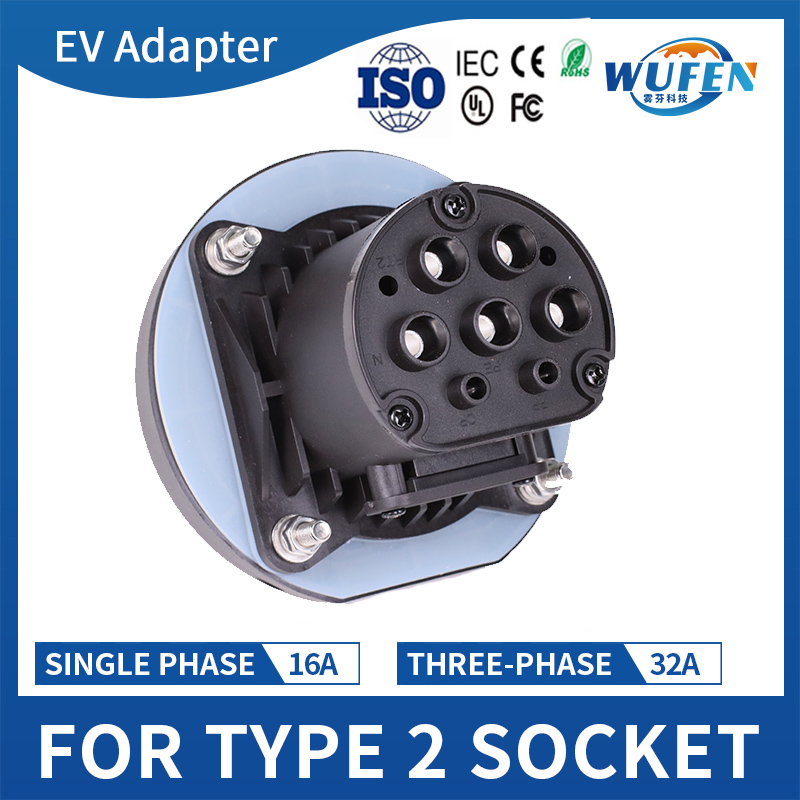 WUFEN Type 2 Female Socket Con - огляд і ціна Ev Charging Socket Type 2 22Kw