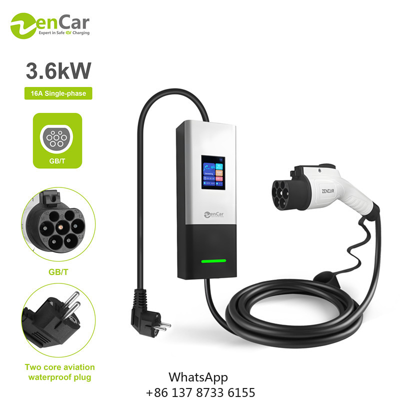 Zencar 16A Portable EV Charger - огляд і ціна Portable Ev Charger 16A Adjustable