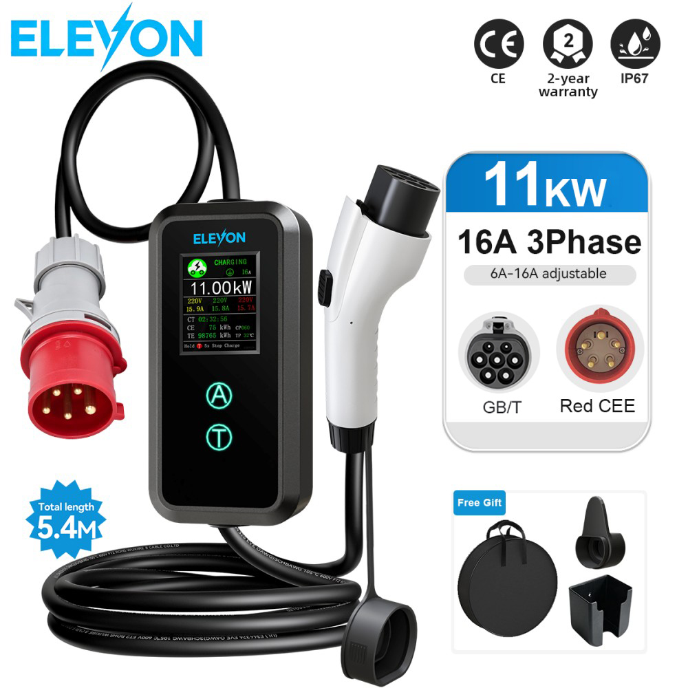 ELEVON 11KW GB/T Portable EV C - огляд і ціна Ev Charger 11Kw Three Phase