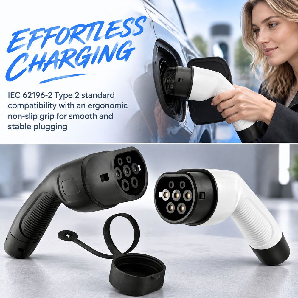 EVMBO Type 2 EV Female Plug 22 - огляд і ціна Ev Charging Cable Type 2 32A