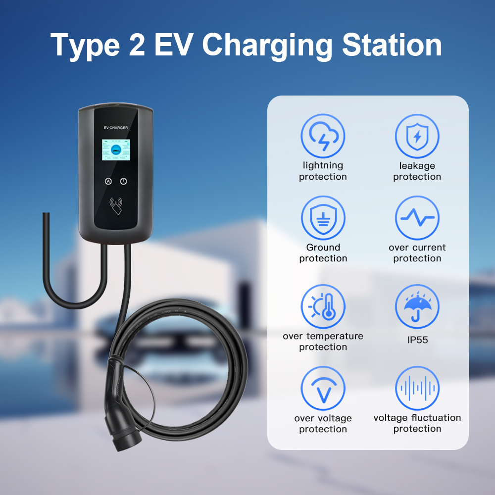 Kolanky 32A 7.2/22KW EV Chargi - огляд і ціна Ev Charging Cable 5M 22Kw