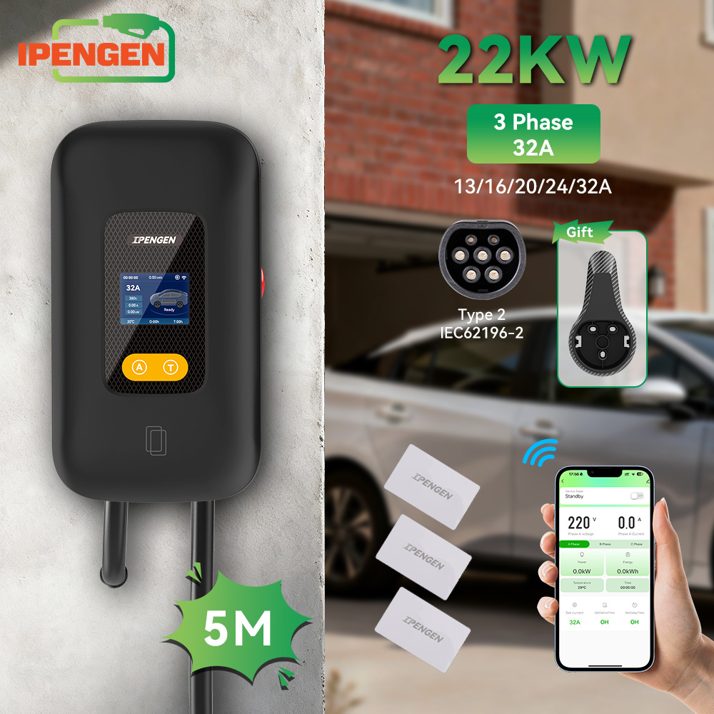 IPENGEN 22KW 32A Type2 EV Char - огляд і ціна Ev Charger 22Kw Wallbox Type 2
