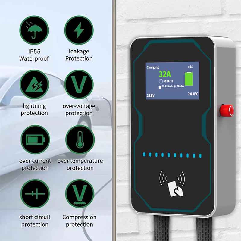 WUFEN EVSE Wallbox EV Car Char - огляд і ціна Ev Charging Cable Type 2 32A